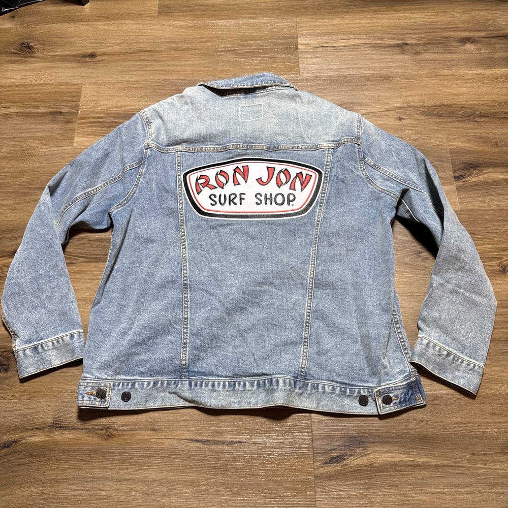 Ron Jon Surf Shop‎ Blue Jean Denim Jacket Size XL - Picture 12 of 13